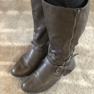 Lane Bryant Brown 9W knee high boots